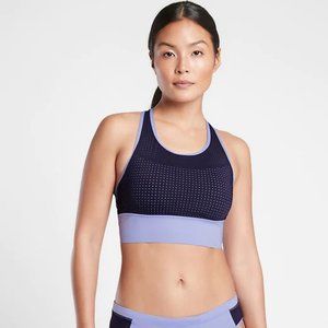 Athleta Cross Train Bikini Top size S Blue